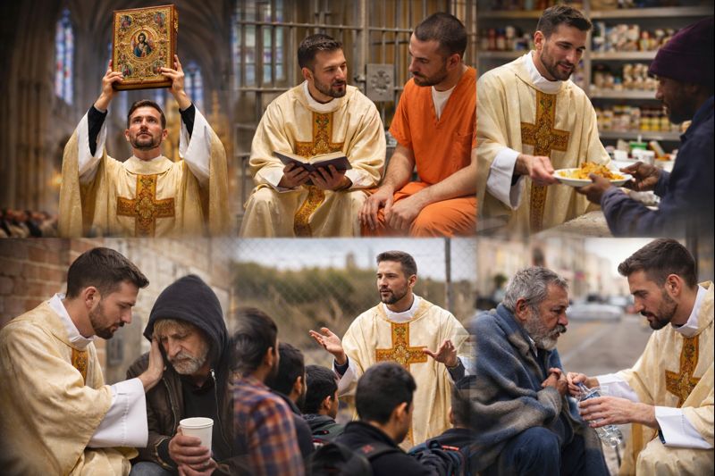 Deacons serving in ministries